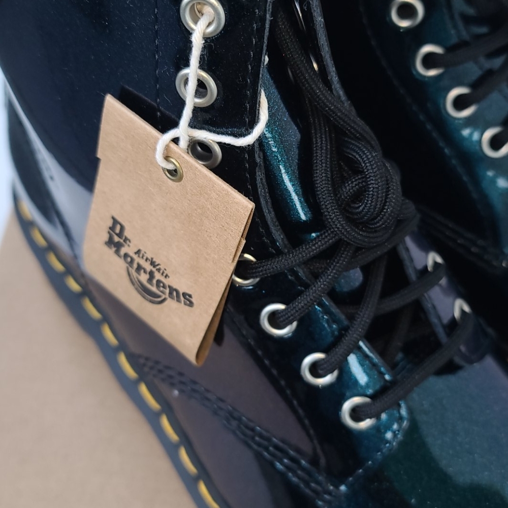 Dr Martens Teal  Sparkle Boots - Picture 7 of 15